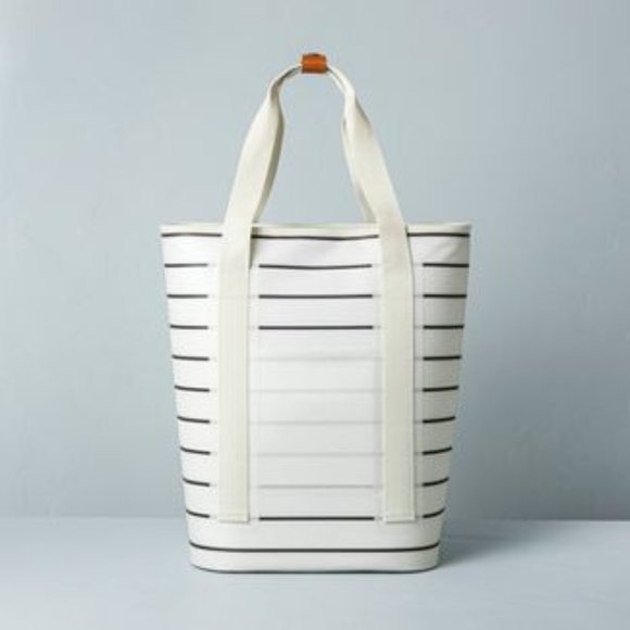 Magnolia Other - MAGNOLIA | NWT White Black Stripe Backpack Cooler